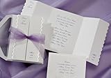 IMAGE OF Striking Purple and Chiffon Wedding Invitations