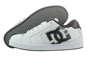 DC Men's Net Lace-Up Shoe,White/Battleship/White,12 M US