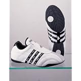 AdidasWhitewithBlackStripesAdiLuxeMartialArtsShoes,Size12