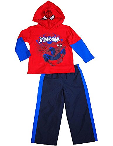 Spiderman - Little Boys' Long Sleeve Spiderman Pant Set