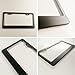 Matte Black Powder Coated 100% Stainless Steel License Plate Frame Holder Tag