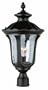 Trans Globe Lighting 5913 BK 20-Inch 1-Light Outdoor Large Post Top Lantern, Black