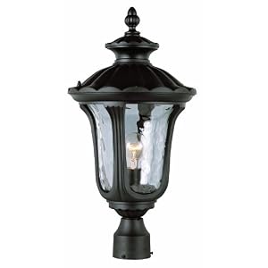 Buy Trans Globe Lighting 5913 BK 20-Inch 1-Light Outdoor Large Post Top Lantern, Black by Trans Globe Lighting now!