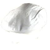 LINEN COTTON IVY DRIVING GOLF CAP LINED HAT WHITE LARGE / EXTRA LARGE