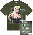 Britney Spears Onyx Tour 2004 T-shirt 'Garden' jade green 2-sided concert tee