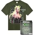 Britney Spears Onyx Tour 2004 T-shirt 'Garden' jade green 2-sided concert tee