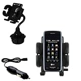 Verizon Voyager Auto Cup Holder with Car Charger - Uses Gomadic TipExchange