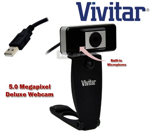 Vivitar V49452 1.3 MP Web Cam with Privacy Shutter