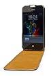AVANTO Ledertasche Flip Case SMOOTH PLUS Tasche Etui f�r Apple iPhone 4 / 4S - schwarz