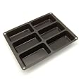 Freshware 6 Cavity Silicone Mini Loaf Pan