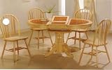 Natural Terracotta Tile Butterfly Oval Table & 4 Chairs