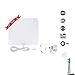 Indoor TV Antenna 50 Miles Range Amplified High Gain Signal With 16.4 Foot Coaxial Cable For Clear HDTV Vinovo Multi Directional High Definition TV Signal Booster for Free Tv