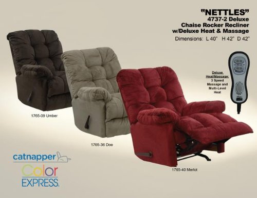 Affordable Catnapper Nettles Chaise Rocker Recliner W Heat