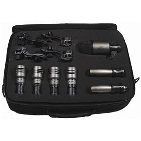 CAD PMP742C Percussion Microphone Pack 7 Piece Contains 4 TSM411 2 ICM417 1 KBM412 and Travel Case by CAD