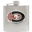 San Francisco 49ers 6oz Stainless Steel Hip Flask NFL Football