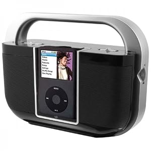 iLive BI108 (GPX) Portable Boombox with iPod Dock