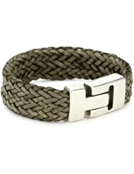 Streets Ahead Silver Closures with Woven Cuff Bracelet