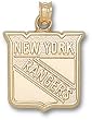 New York Rangers Shield Logo 5/8" Charm/Pendant -14K/10K, Stainless Steel or Gold Plated