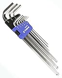 E-Value ボールポイント六角棒レンチセット 9本組 ロングタイプ EL ELBW09EL