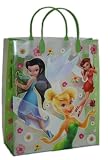 Produkt-Bild: Geschenkbeutel Tinkerbell Geschenktasche Geschenkt&uuml;te T&uuml;te Beutel Tasche Dekoration Folie Schulanfang Schulbeginn Schulstart M&auml;dchen erster Schultag Disney Fairies Princess Fairy Fee Blumen lila violett pink bunt rosa rund Kinder Kind