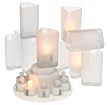 Philips Aurelle 13668-9 LED Rechargeable Candle 10-Pk, Triangle