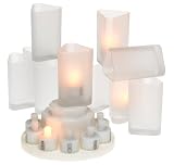 Philips Aurelle 13668-9 LED Rechargeable Candle 10-Pk, Triangle
