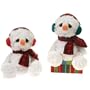 10 Sitting Big Eyed Snowman With Scarf Case Pack 24 412591