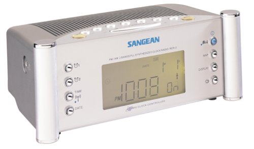 Sangean RCR-2 Digital Atomic Clock Radio with Dual Alarms