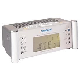 Sangean RCR-2 Digital Atomic Clock Radio with Dual Alarms by Sangean