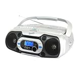 SUPERSONIC SC-719 Portable MP3/CD Player with Cassette Recorder, AM/FM Radio