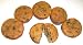 Scott's Cakes Chocolate Chip Cupcakes with Gold Icing & Chocolate Jimmies - 6 Pack