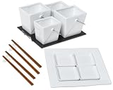 International Silver 18-Piece Porcelain Take Out Chinese Food Set