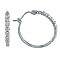 10K White Gold .25 ct. t.w. Diamond Hoop Earrings