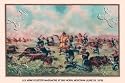 Art Poster Print - Custer Massacre at Big Horn, Montana - June 25, 1876 - Artist: unknown- Poster Size: 19 X 28