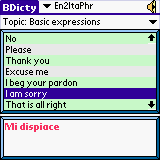 Talking English-Italian Dictionary Phrasebook downloadable Software