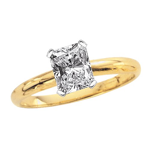 0.7 ct. I   I1 Radiant Cut Diamond Solitaire Ring