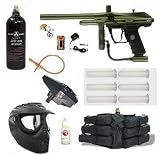 Paintball Gun Spyder VS1 OLIVE With Eyes Super Set with Motorized Loader