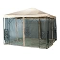 Mosquito Net for 10 x 10 foot Gazebo Product SKU: GA01003 Weight: Approximately 12 lbs.