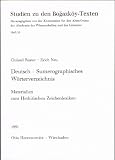 Hethitisches Zeichenlexikon - Inventar und Interpretationen der Keilschriftzeichen aus den Bogazk&ouml;y-Texten / Materialien / Deutsch-Sumerographisches W&ouml;rterverzeichnis - Christel R&uuml;ster, Erich Neu