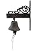 Import Wholesales Cast Iron Dinner Bell Flower Vine Welcome Distressed Brown Doorbell
