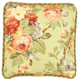 Yellow Floral Throw Pillow - Kentucky Meadows Collection by Hatteras Hammocks