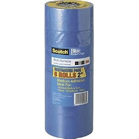 3M 2090 Scotch-Blue Painter's Tape for Multi-Surfaces, 2-Inch x 60-Yard, 6-Pack by 3M