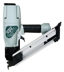 Hitachi NR65AKS Strap-Tite 1-1/2-Inch to 2-1/2-Inch Positive Placement Nailer with Short Magazine
