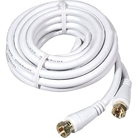 PHILIPS PH61237 Standard RG6 Coaxial Cable ( White ) - 12 Feet by Gemini