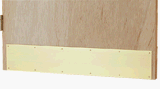 Tools & Hardware : Hb Ives 8X34 Magnet Brass Kickplate C8400PA3