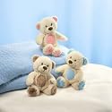 Mini Cozy Cuddles Baby Squeaker Plush Bear-BLUE ONLY