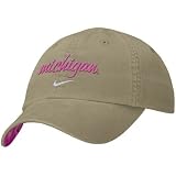 Nike Michigan Wolverines Khaki Ladies Citrus Camo Campus Hat