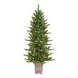Pre-Lit Mixed Needle Potted Artificial Tree-(6')