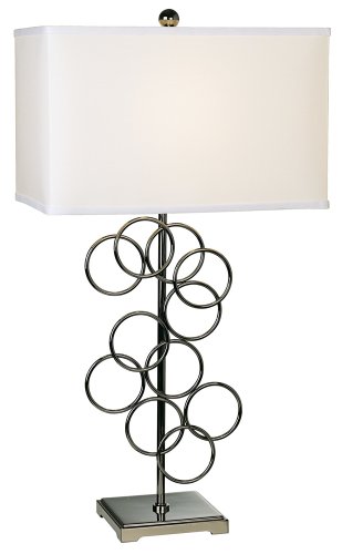 Black Chrome Finish Floating Rings  Box Shade 