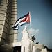 Cuban Flag and Jose Marti Memorial, Plaza De La Revolucion, Havana, Cuba, West Indies...
